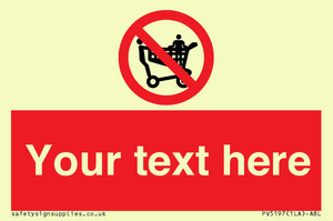 Custom No Climbing on Trolley Sign